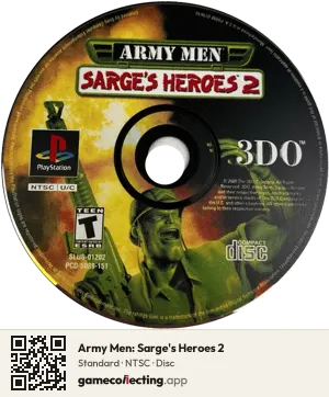 Army Men: Sarge's Heroes 2 PlayStation, NTSC disc