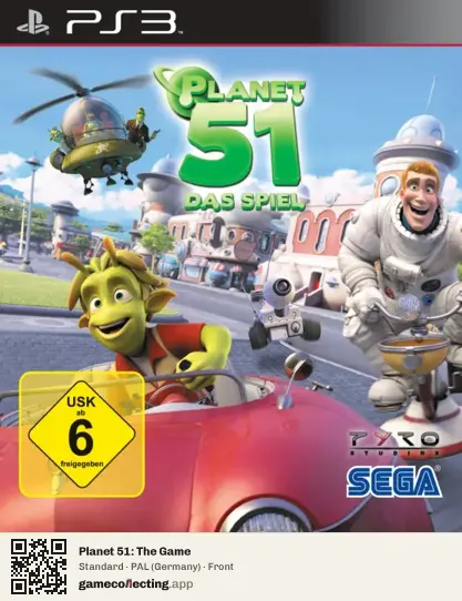 Planet 51: The Game PlayStation 3, Germany box front