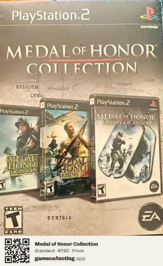 Medal of Honor Collection PlayStation 2, NTSC box front