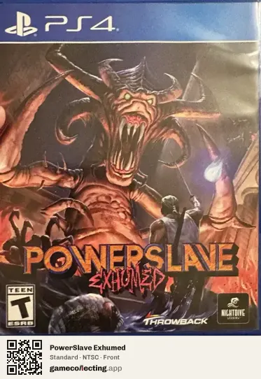 PowerSlave Exhumed PlayStation 4, NTSC box front