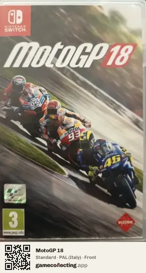 MotoGP 18 Nintendo Switch, Italy box front