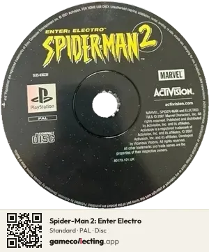 Spider-Man 2: Enter Electro PlayStation, PAL disc