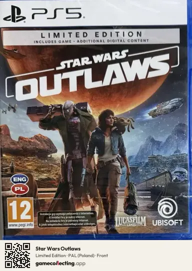 Star Wars Outlaws PlayStation 5, Poland box front