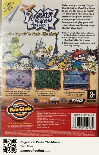 Rugrats in Paris: The Movie Computer, PAL box back