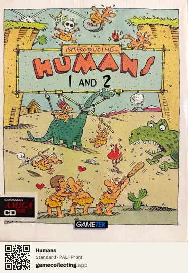 Humans Amiga CD32, PAL box front