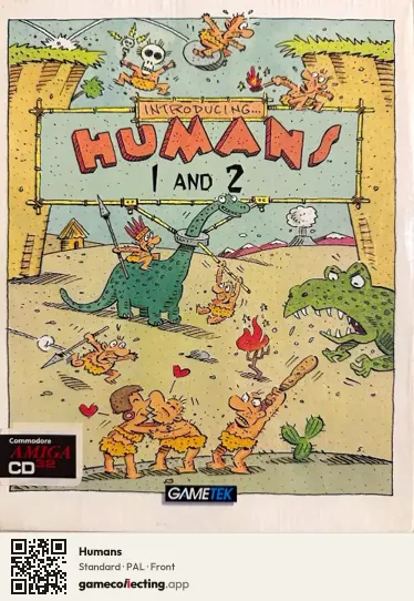 Humans Amiga CD32, PAL box front