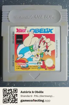 Astérix & Obélix Game Boy, PAL cartridge label