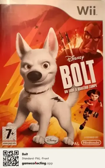 Bolt Nintendo Wii, PAL box front