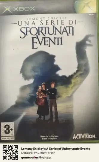 Lemony Snicket's A Series of Unfortunate Events Xbox, Italy box front