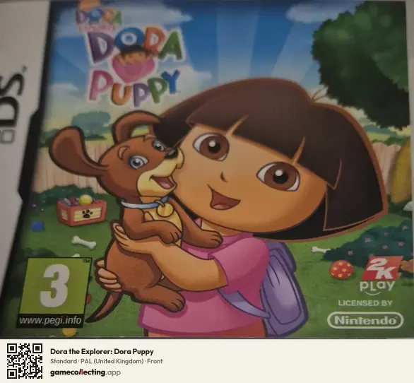 Dora the Explorer: Dora Puppy Nintendo DS, United Kingdom box front