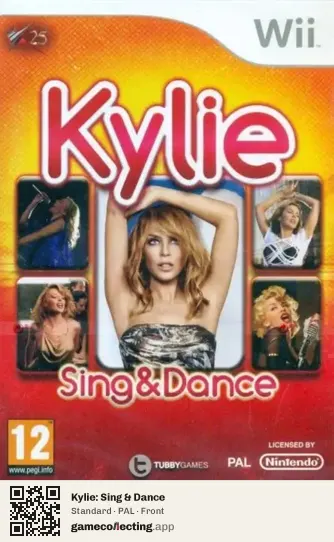 Kylie: Sing & Dance Nintendo Wii, PAL box front