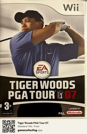 Tiger Woods PGA Tour 07 Nintendo Wii, PAL box front