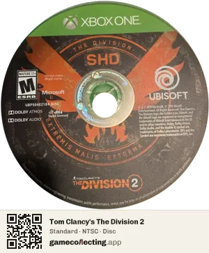 Tom Clancy's The Division 2 Xbox One, NTSC disc