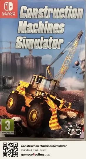 Construction Machines Simulator Nintendo Switch, PAL box front