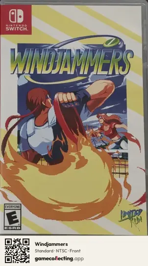 Windjammers Nintendo Switch, NTSC box front