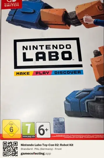 Nintendo Labo Toy-Con 02: Robot Kit Nintendo Switch, Germany box front