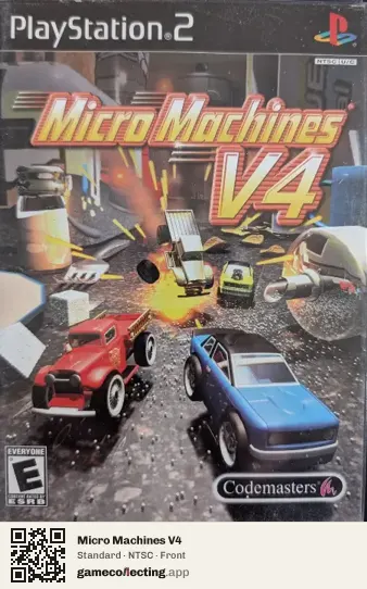 Micro Machines V4 PlayStation 2, NTSC box front