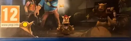 Knack, the PEGI square on its front