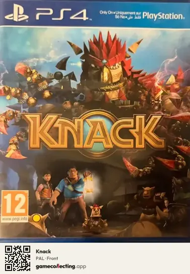 Knack PlayStation 4, PAL box front