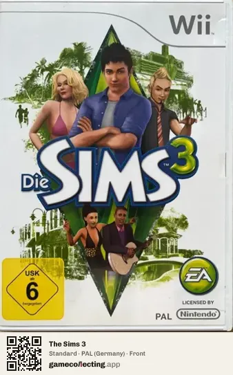 The Sims 3 Nintendo Wii, Germany box front