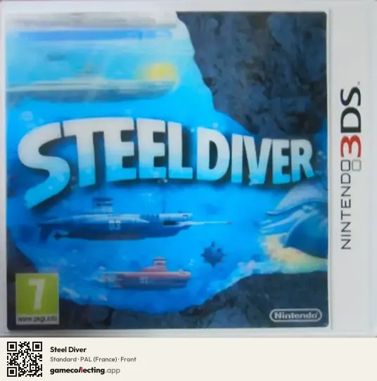 Steel Diver Nintendo 3DS, France box front