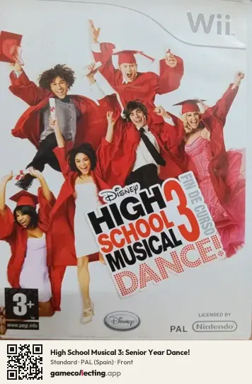 High School Musical 3: Senior Year Dance! Nintendo Wii, Spain box front