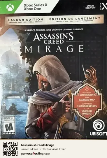 Assassin's Creed Mirage Xbox Series X, Canada box front