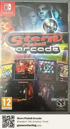Stern Pinball Arcade Nintendo Switch, France box front