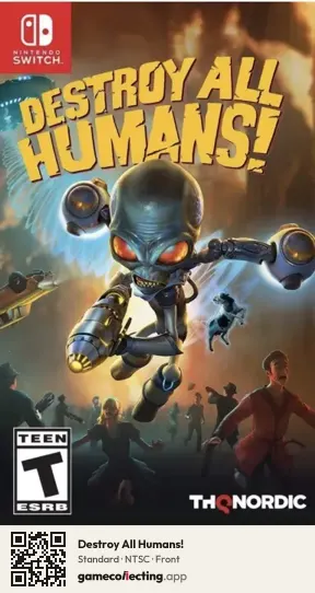 Destroy All Humans! Nintendo Switch, NTSC box front