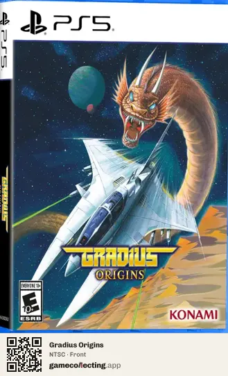 Gradius Origins PlayStation 5, NTSC box front
