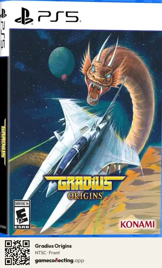 Gradius Origins PlayStation 5, NTSC box front