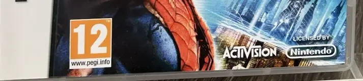Spider-Man: Edge of Time, the USK square on its front