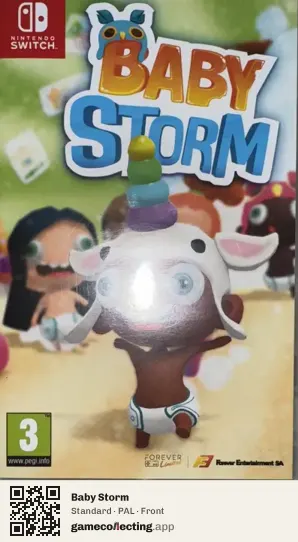 Baby Storm Nintendo Switch, PAL box front