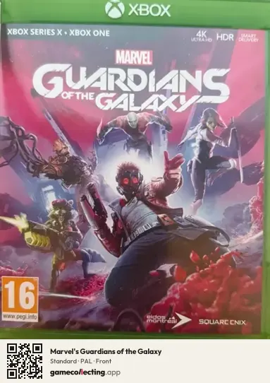 Marvel's Guardians of the Galaxy Xbox One, PAL box front