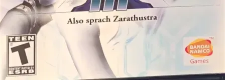 Xenosaga Episode III: Also sprach Zarathustra, the ESRB box on its front