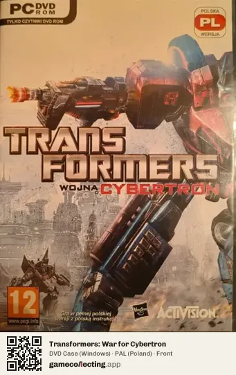 Transformers: War for Cybertron Computer, Poland box front