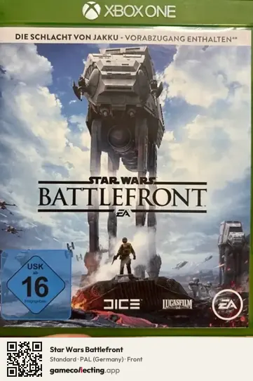 Star Wars Battlefront Xbox One, Germany box front