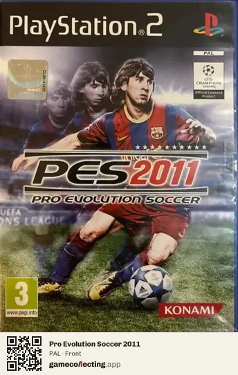 Pro Evolution Soccer 2011 PlayStation 2, PAL box front