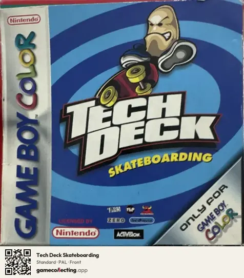 Tech Deck Skateboarding Game Boy Color, PAL box front