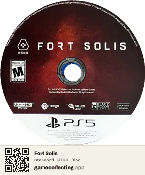 Fort Solis PlayStation 5, NTSC disc