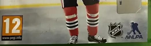 NHL 16, the PEGI square on its front