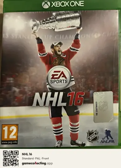 NHL 16 Xbox One, PAL box front