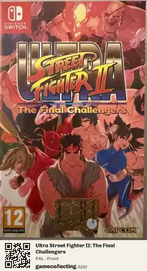 Ultra Street Fighter II: The Final Challengers Nintendo Switch, PAL box front