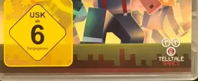 Minecraft: Story Mode Season Two, the USK square on its front