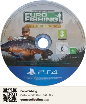Euro Fishing PlayStation 4, PAL disc