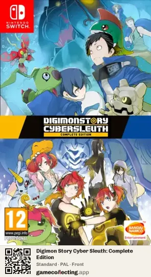 Digimon Story Cyber Sleuth: Complete Edition Nintendo Switch, PAL box front