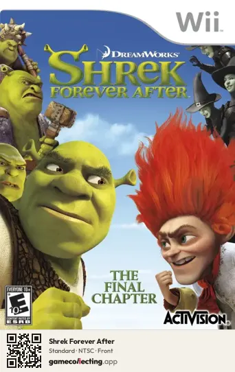 Shrek Forever After Nintendo Wii, NTSC box front