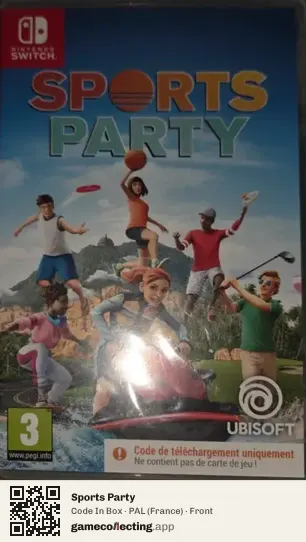 Sports Party Nintendo Switch, France box front