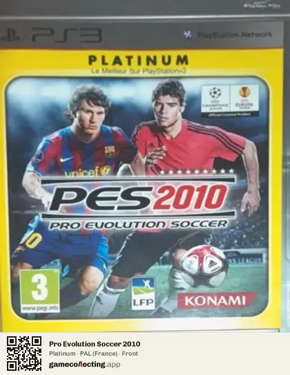 Pro Evolution Soccer 2010 PlayStation 3, France box front