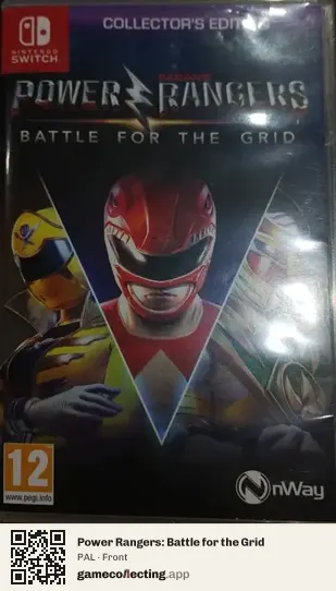 Power Rangers: Battle for the Grid Nintendo Switch, PAL box front